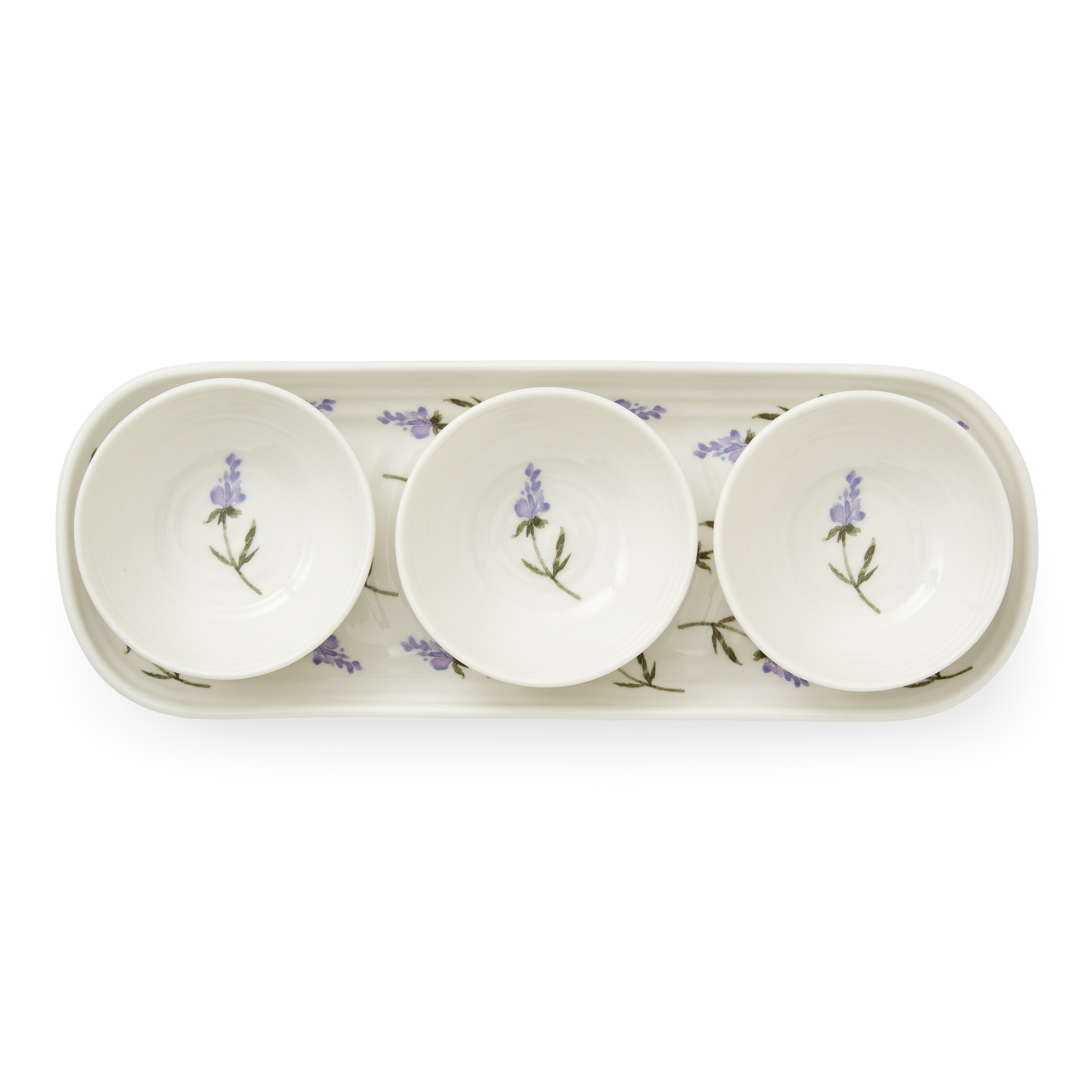 Sophie Conran Lavandula 3 Bowl & Tray Set image number null